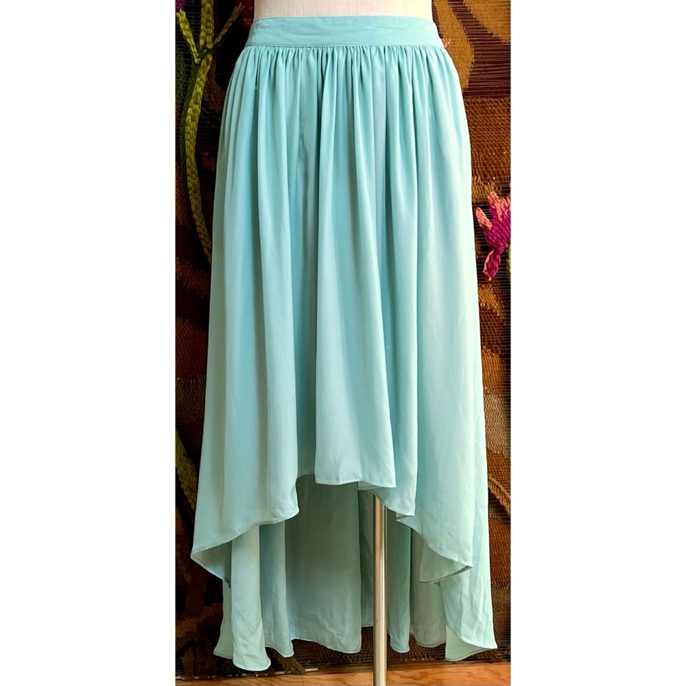 Modcloth Turquoise High Low Skirt M